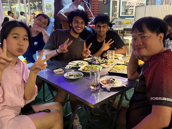 With Vedansh, Valie, Tony, and Quan