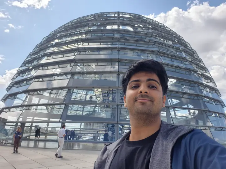 At the Reichstag, the German Parliament