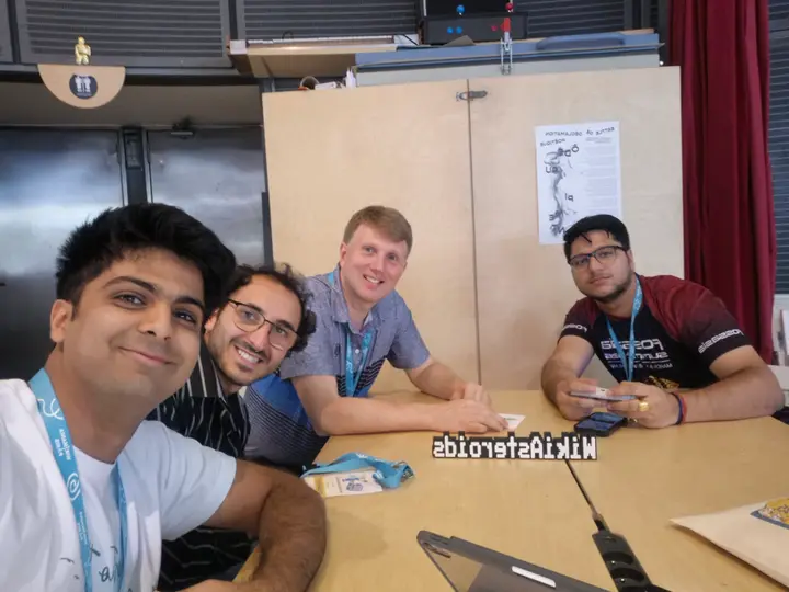 Arnav, Mario, Ricardo, and Saksham at Wikimania
