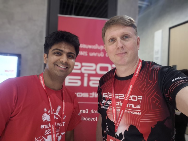 With Mario at FOSSASIA Summit 2026