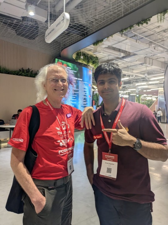 With Mitch Altman at FOSSASIA Summit 2026