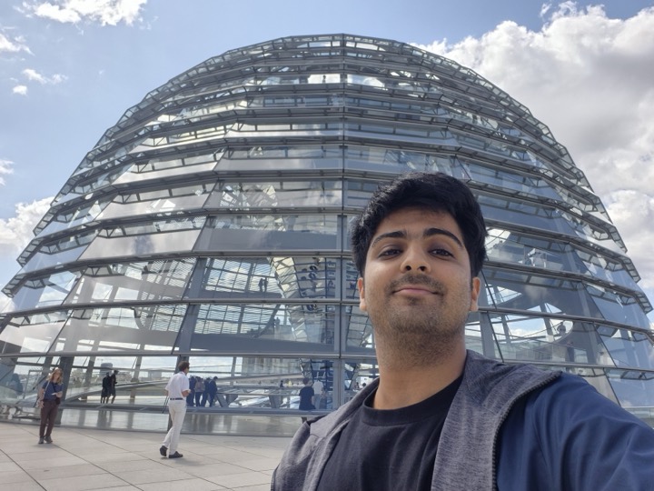 At the Reichstag, the German Parliament