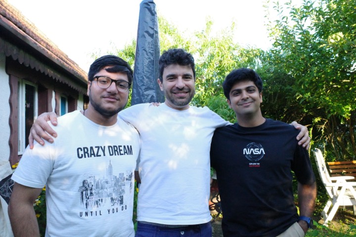 Arnav and Saksham with Alessandro