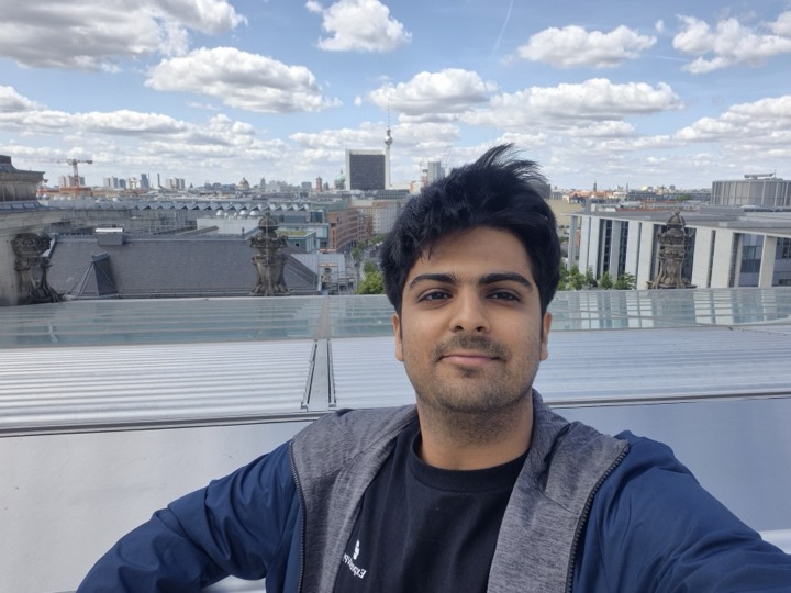 Arnav at the Reichstag, the German Parliament