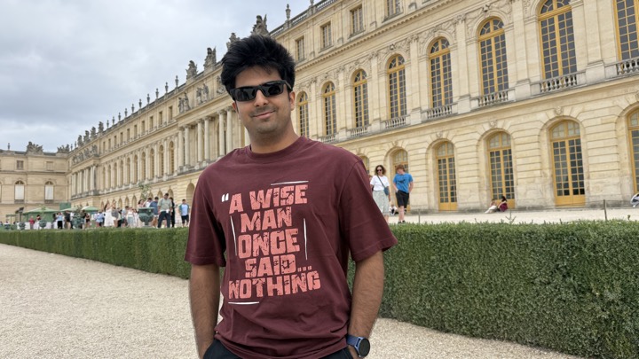 Arnav at Versailles