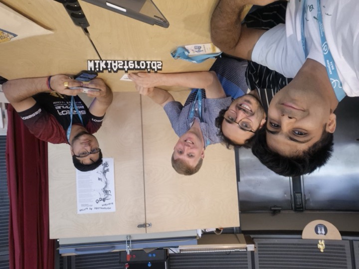Arnav, Mario, Ricardo, and Saksham at Wikimania
